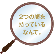 2つの顔を持っているなんて。
